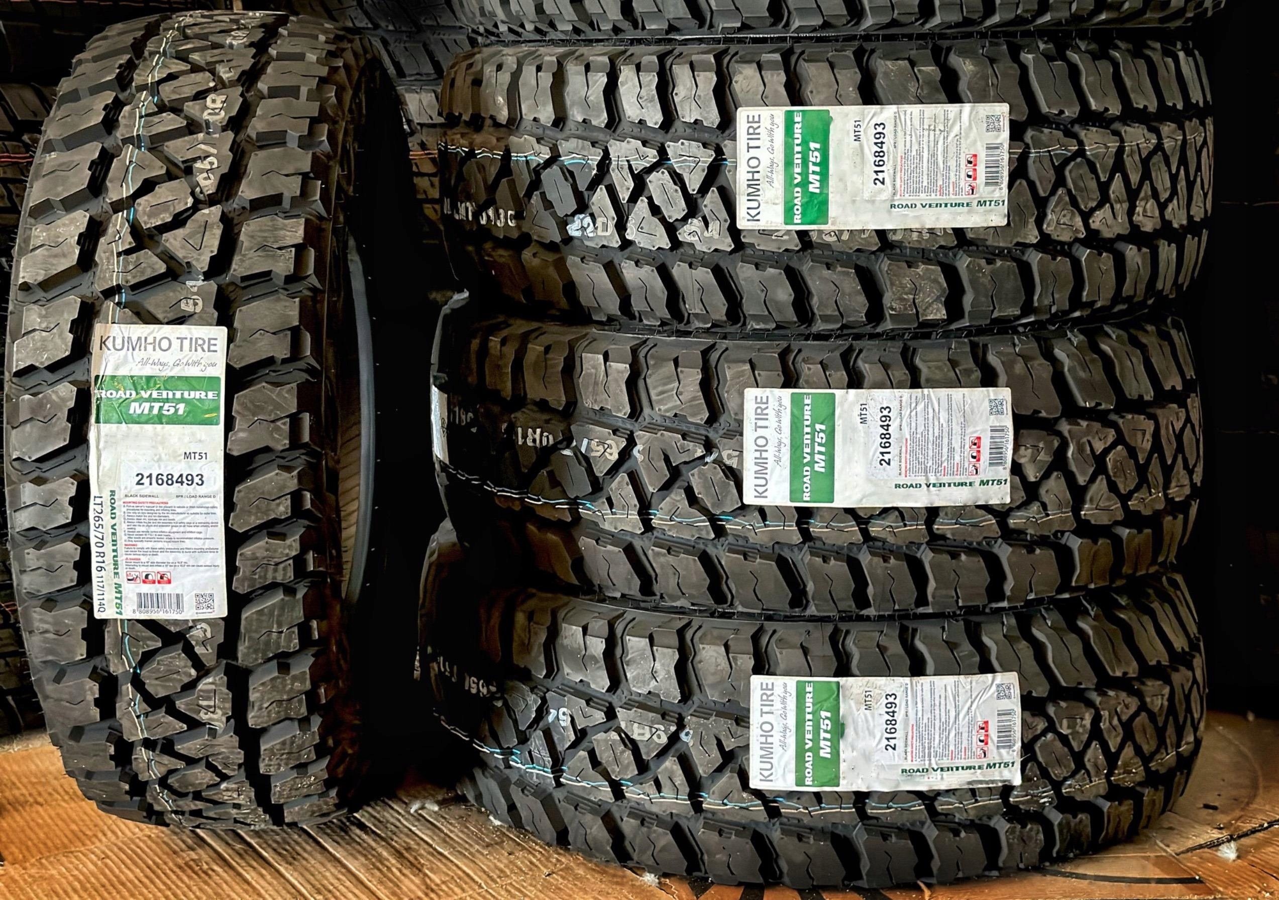 

4x 265/70/17 Q Kumho MT51 M+s