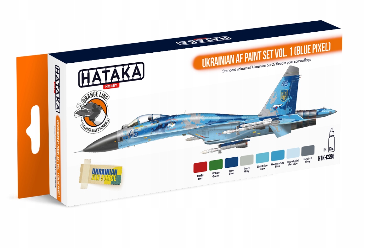 Sada barev Hataka CS96 Ukrainian Af obj. 1 (Blue Pixel)