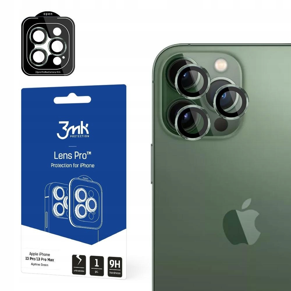 3MK Lens Protection Pro iPhone 13 Pro 13 Pro Max zielony/alphine green Oc-Zdjęcie-0