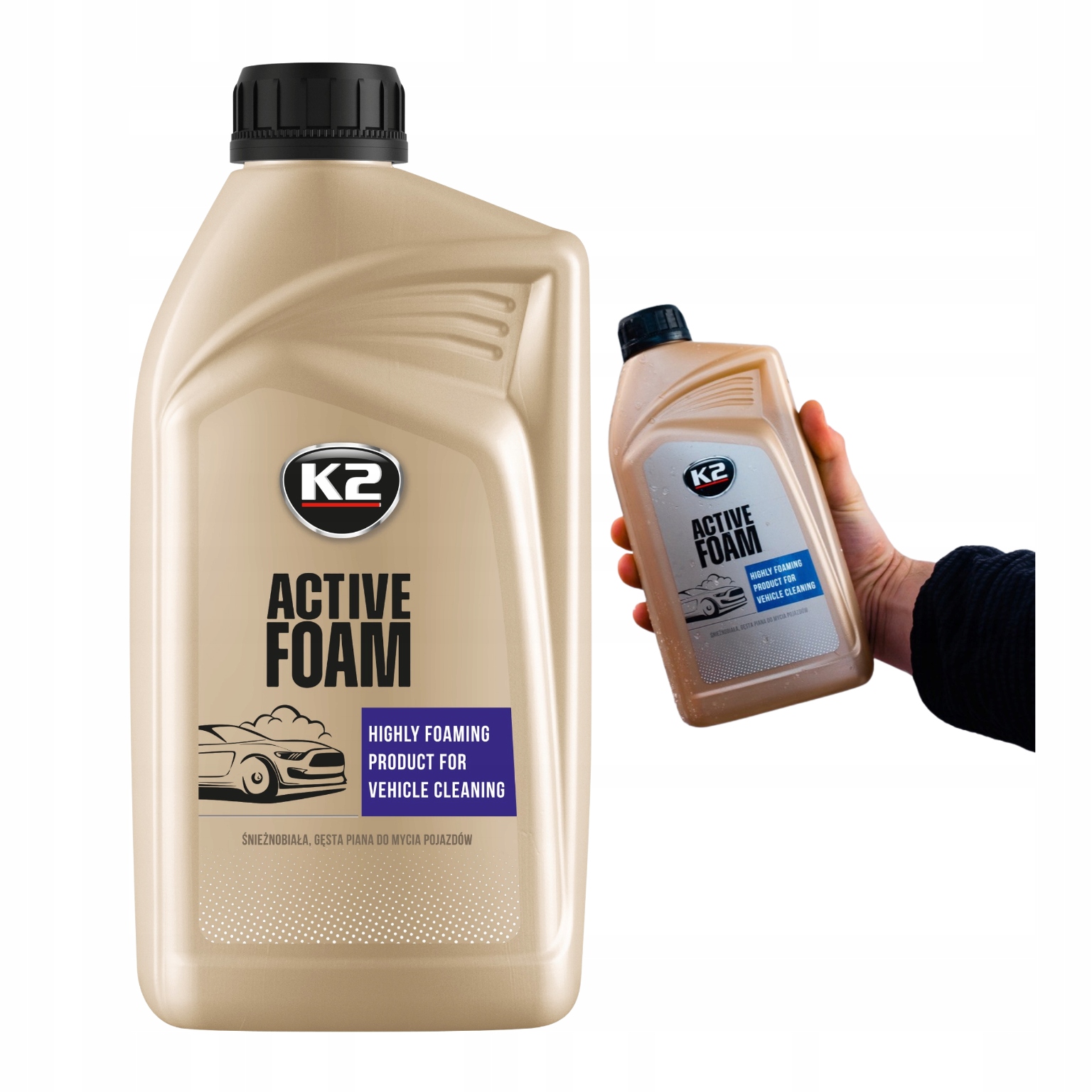 K2 Active Foam 1kg Mocna Piana Aktywna Koncentrat do Mycia Auta