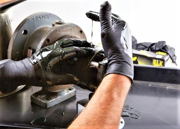 BLACK MAMBA GRUBE Rekawiczki Nitrylowe L 100szt Gloves Size 9 L