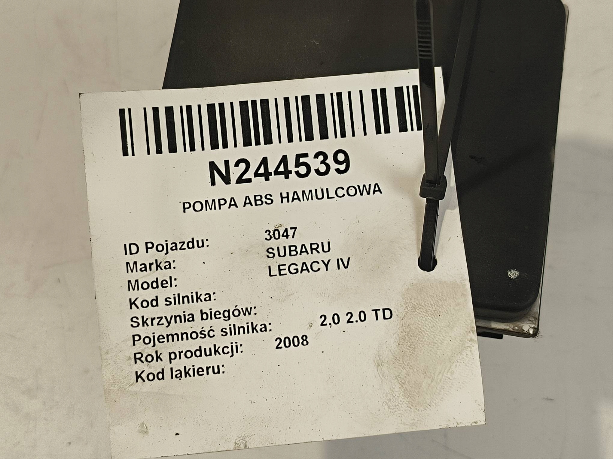 pump ABS brake 0265234662 SUBARU LEGACY IV