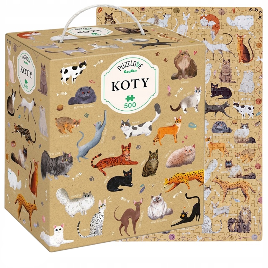 

Puzzle Koty CzuCzu 500 elementów 9+ rodzinne