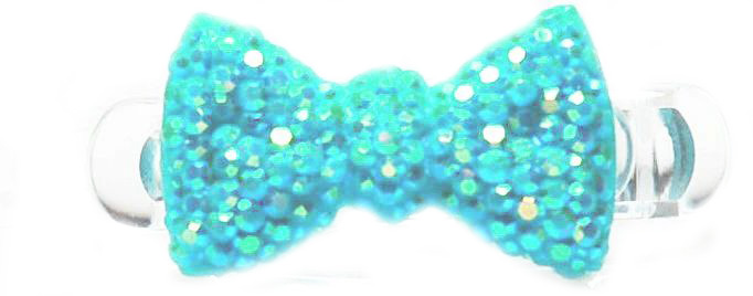 

Kokardki Diamenciki Spinki Małe Yorki Błękit Opal
