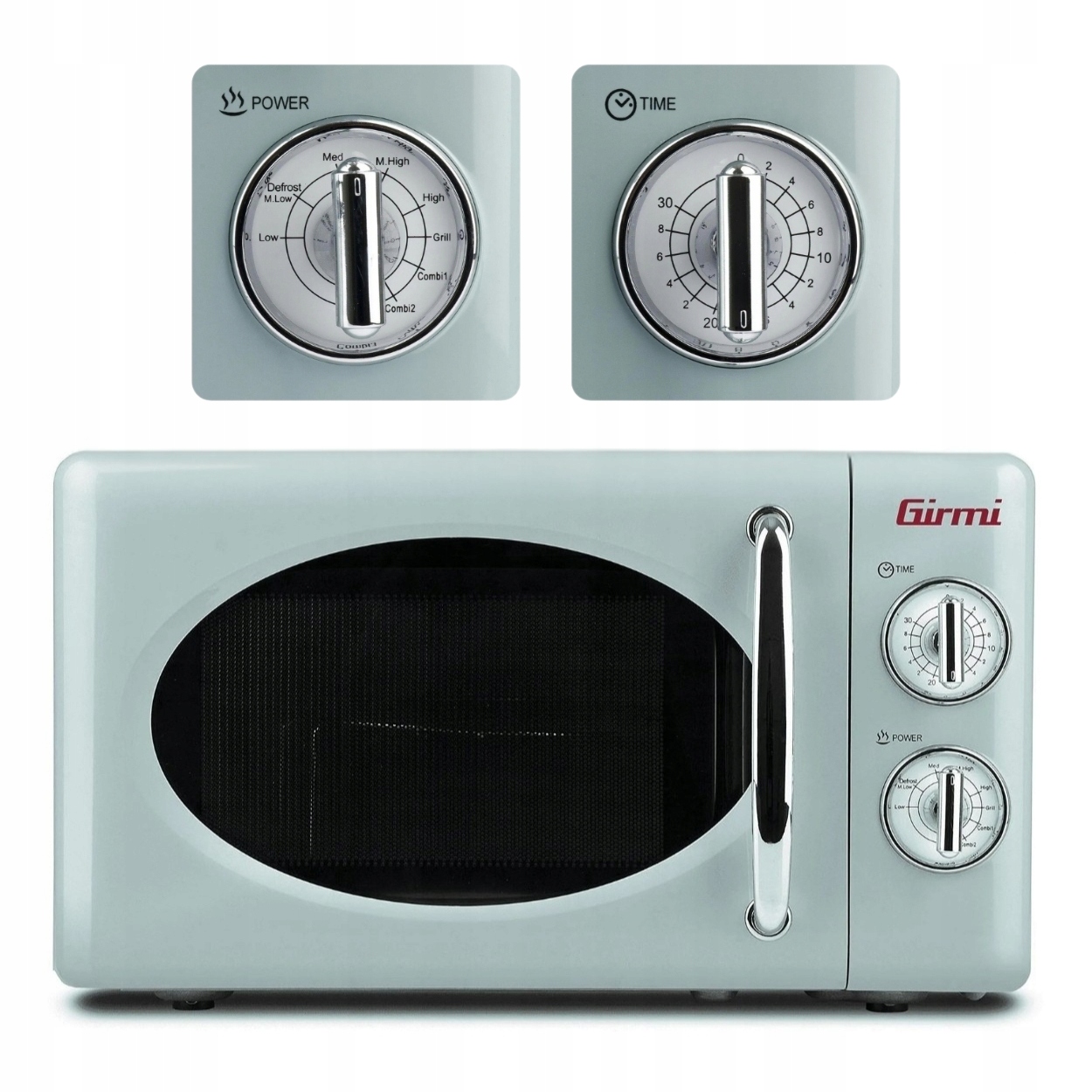 Kuchenka mikrofalowa wolnostojąca Girmi FM2100 niebieska 20L 700W z grillem