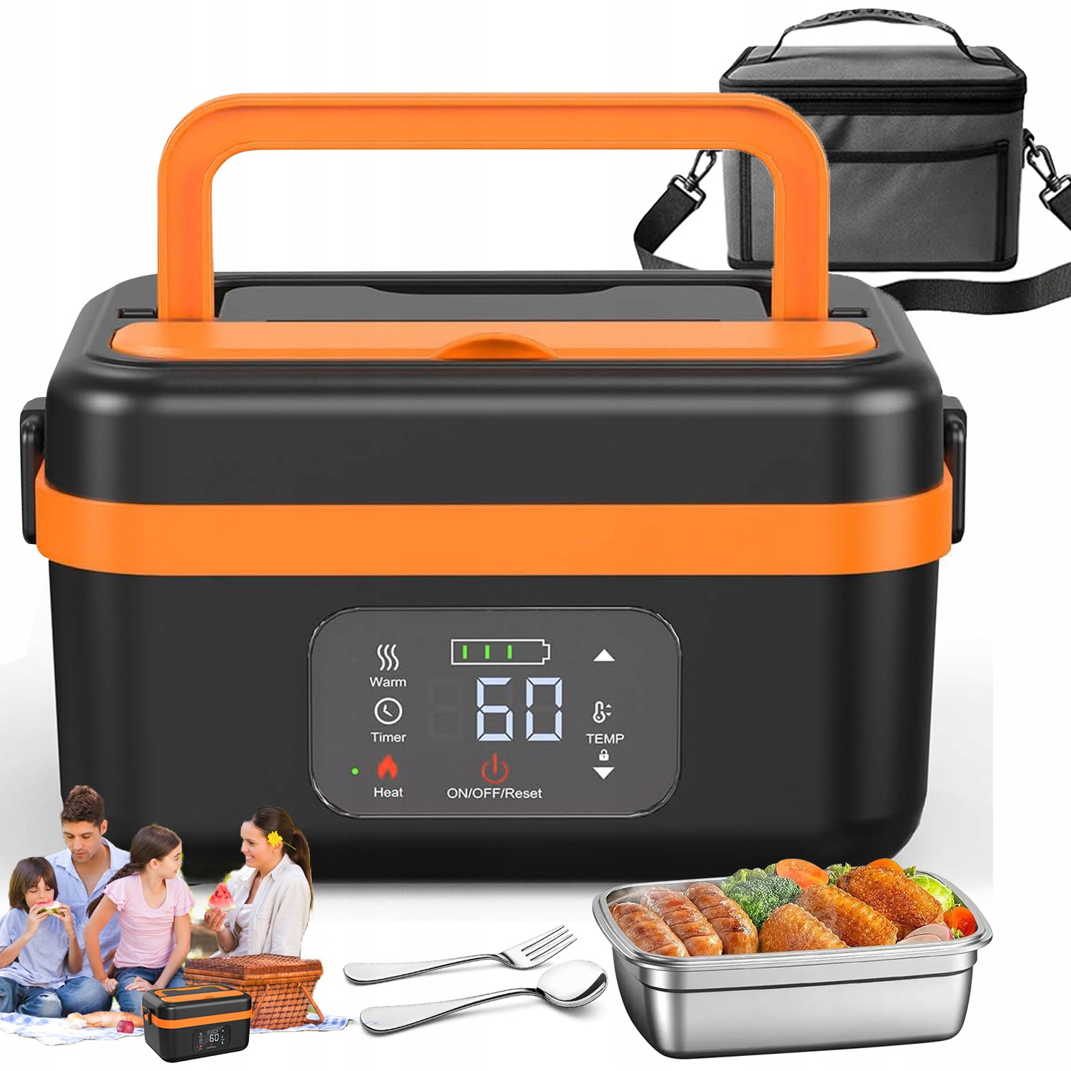 Elektrický Obědový Box S Funkcí Ohřevu 1000 ML Pro Každodenní Použití