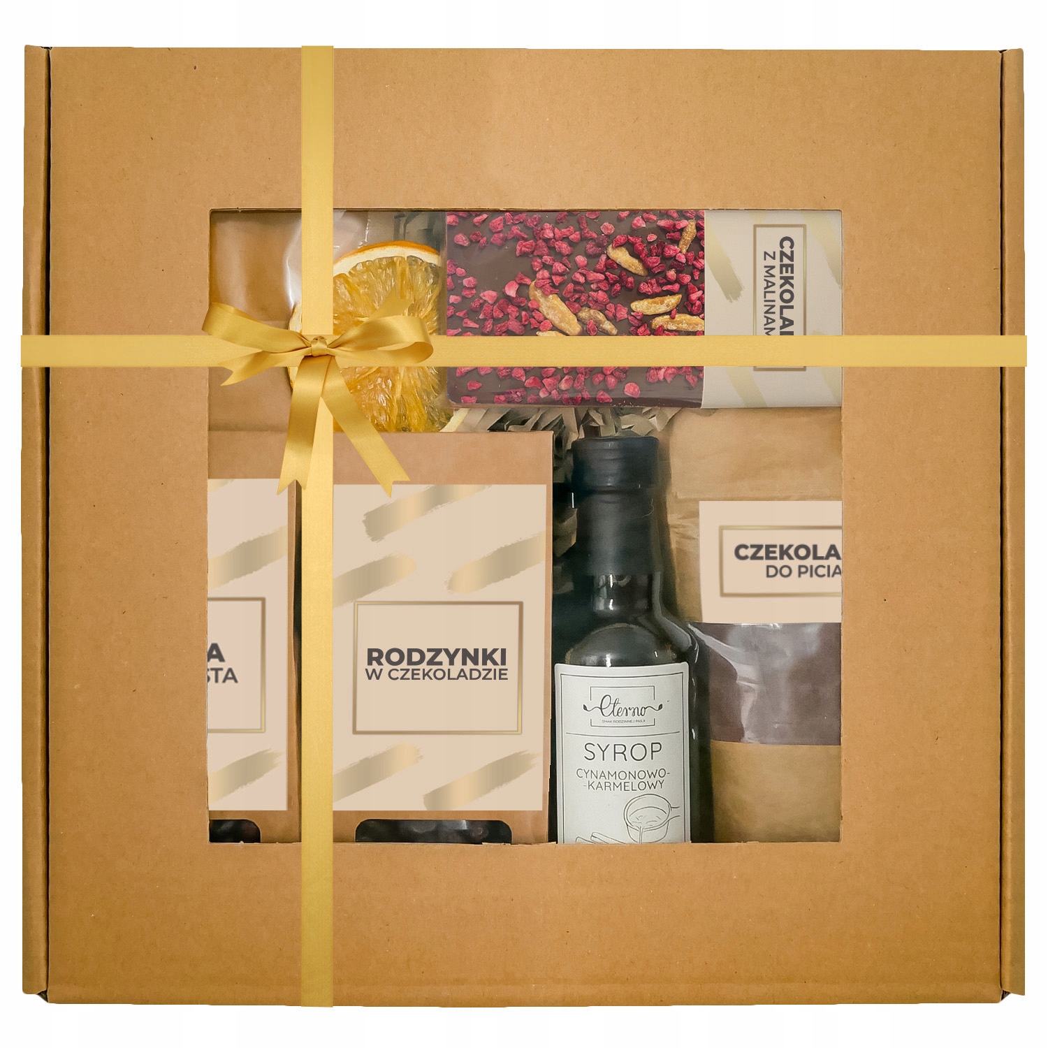 Box Prezentowy Z Kawą i dodatkami zestaw upominkowy z czekoladą