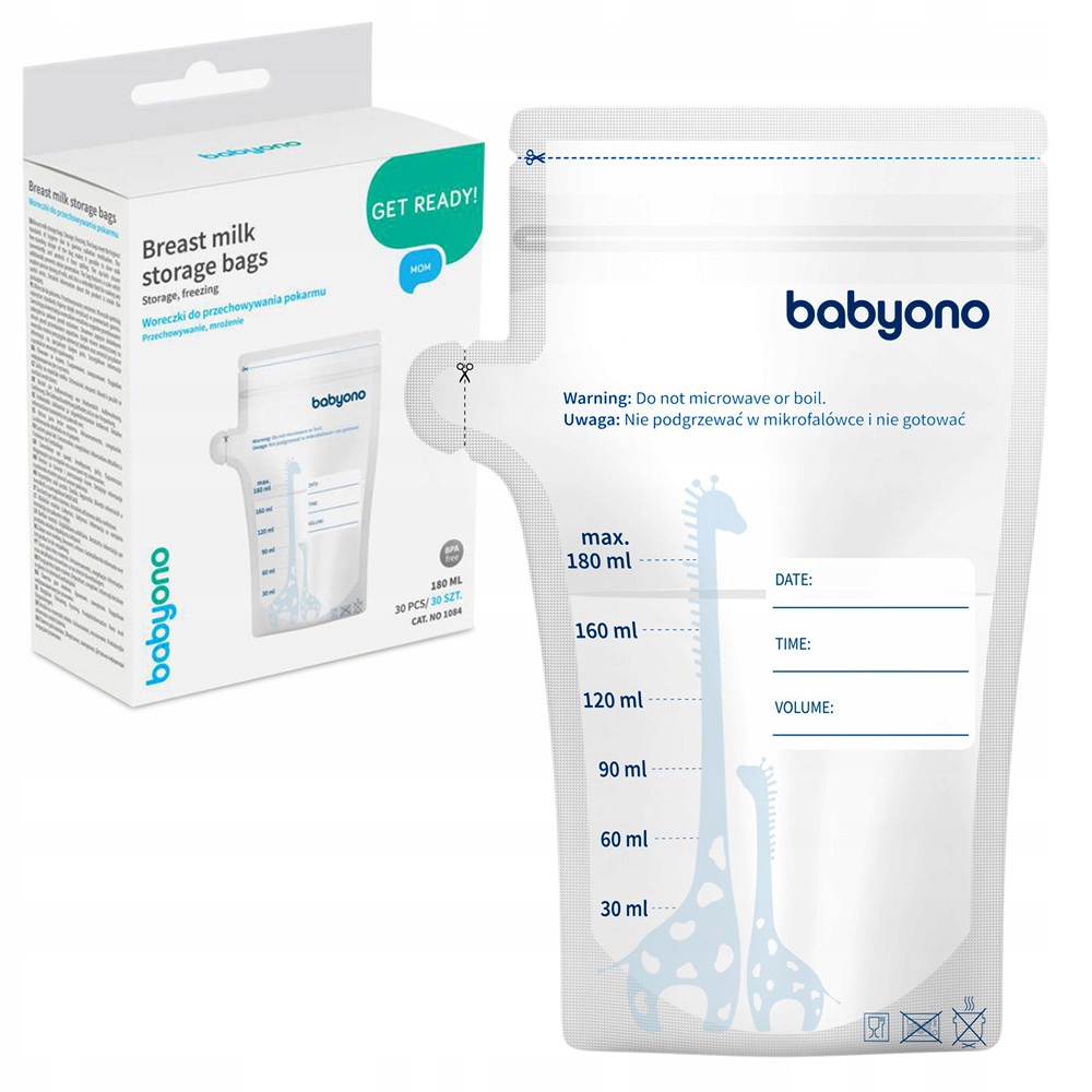 BabyOno WORECZKI DO MROŻENIA POKARMU z lejkiem