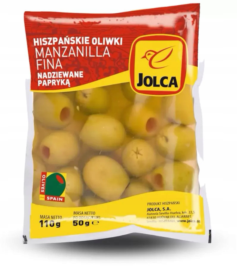

Jolca Oliwki Zielone z Pastą Paprykową 110g