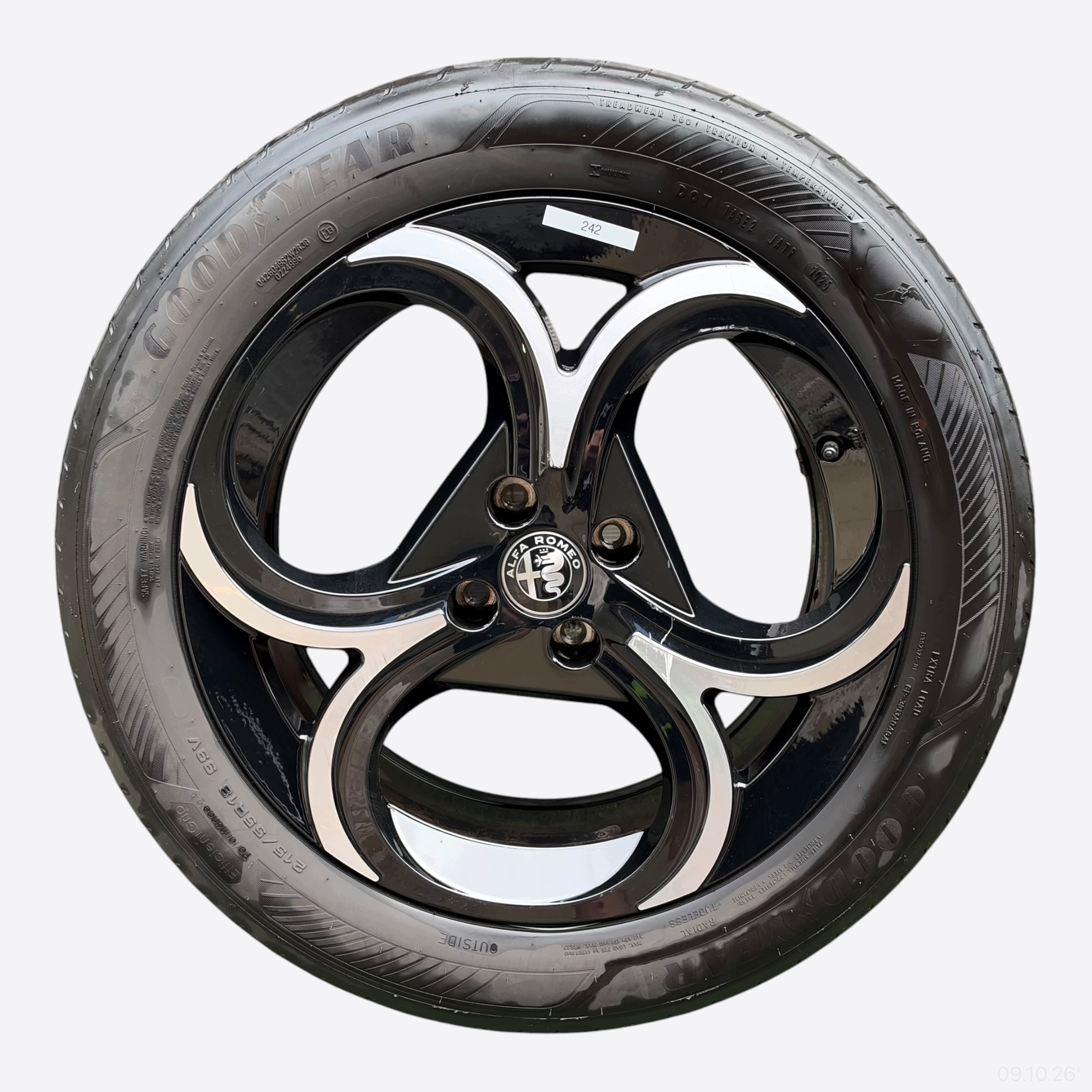 wheels tyres discs ALFA ROMEO JUNIOR GOODYEAR 215/55/18" 5MM summer