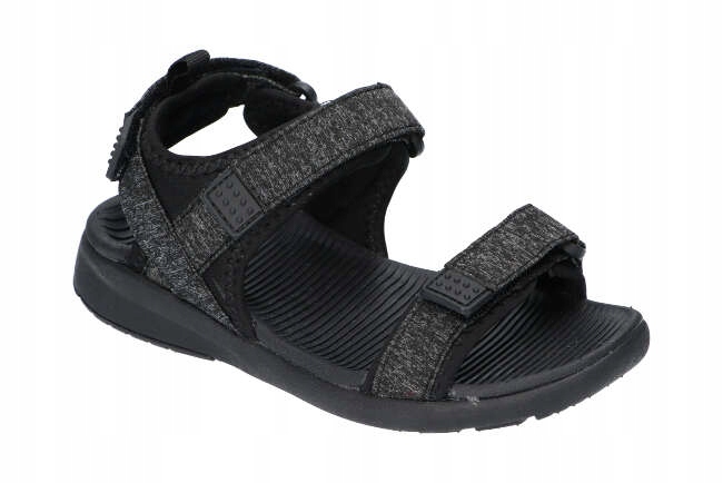 AMERICAN CLUB RL28 KLAPKI SANDAŁY SPORTOWE DZIECIĘCE NA RZEPY BLACK 36