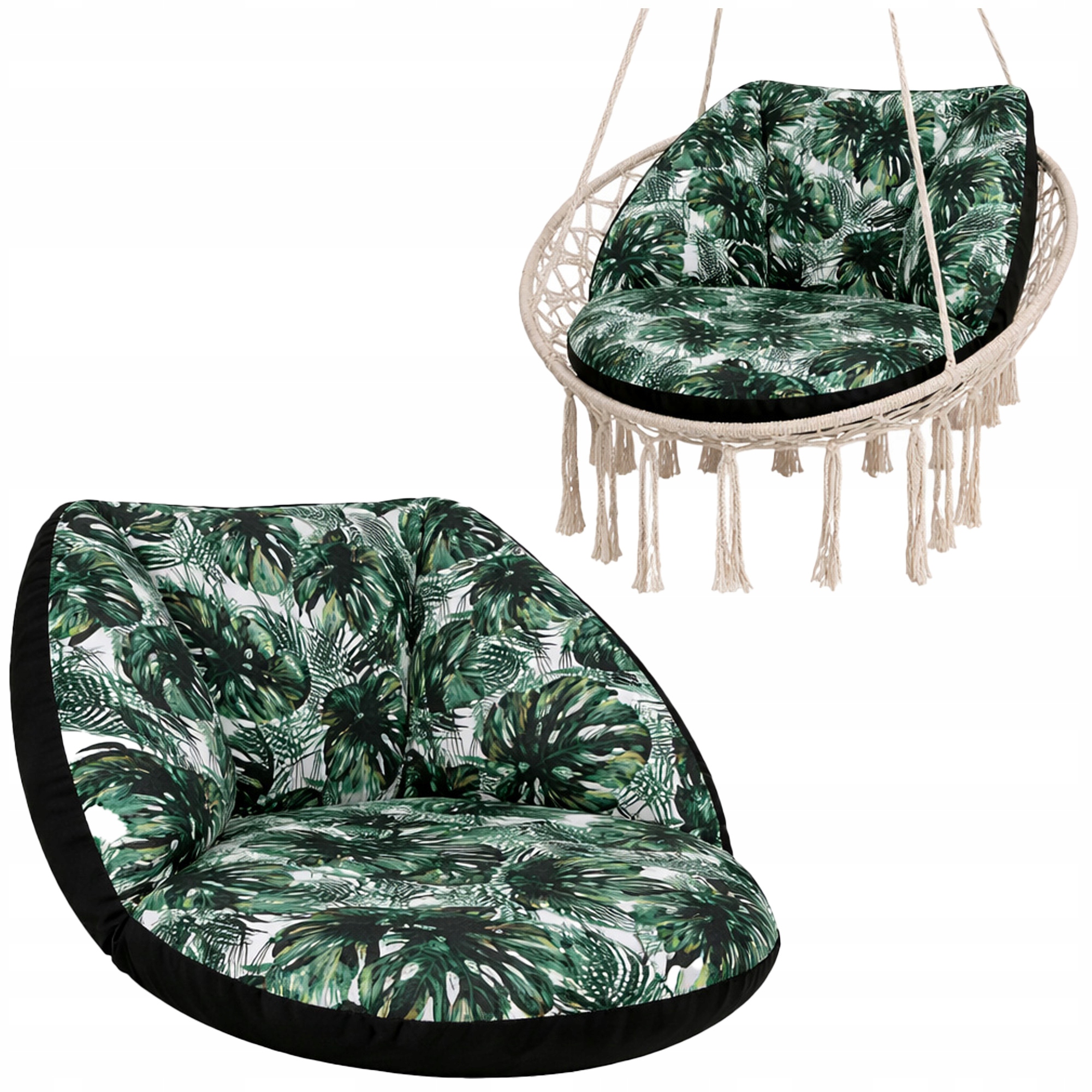 Polštář na zahradní houpačku Bocianie Hnízdo závěsné křeslo odolný Exotic