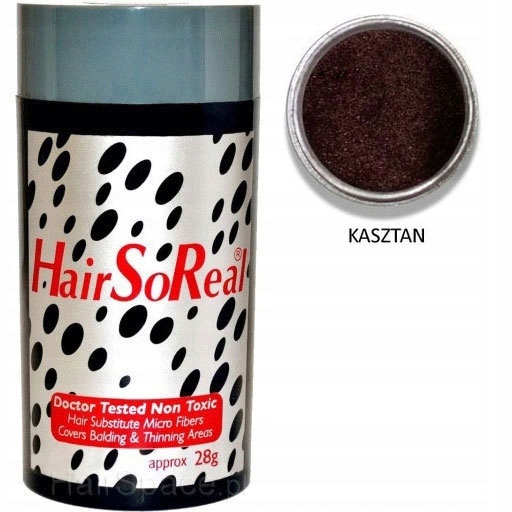 Hair So Real Kosmetika na zahušťování vlasů a mikrovláken HairSoReal Kaštanová