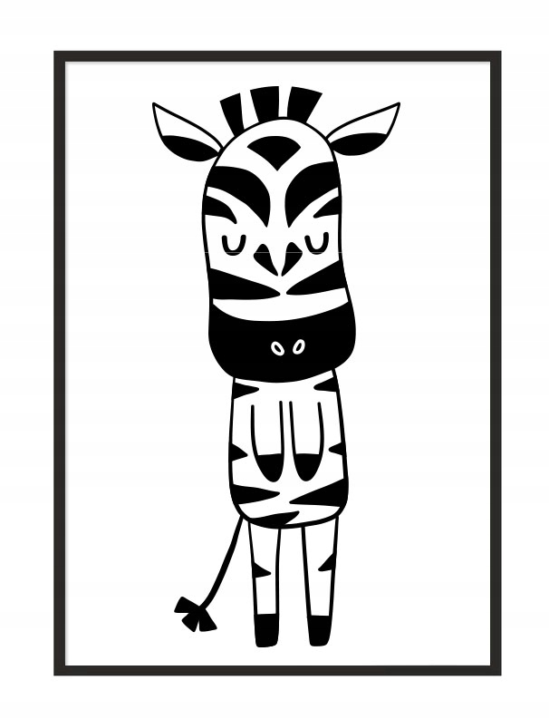 

Obraz Plakat W Ramie A4 cm Zebra PD249