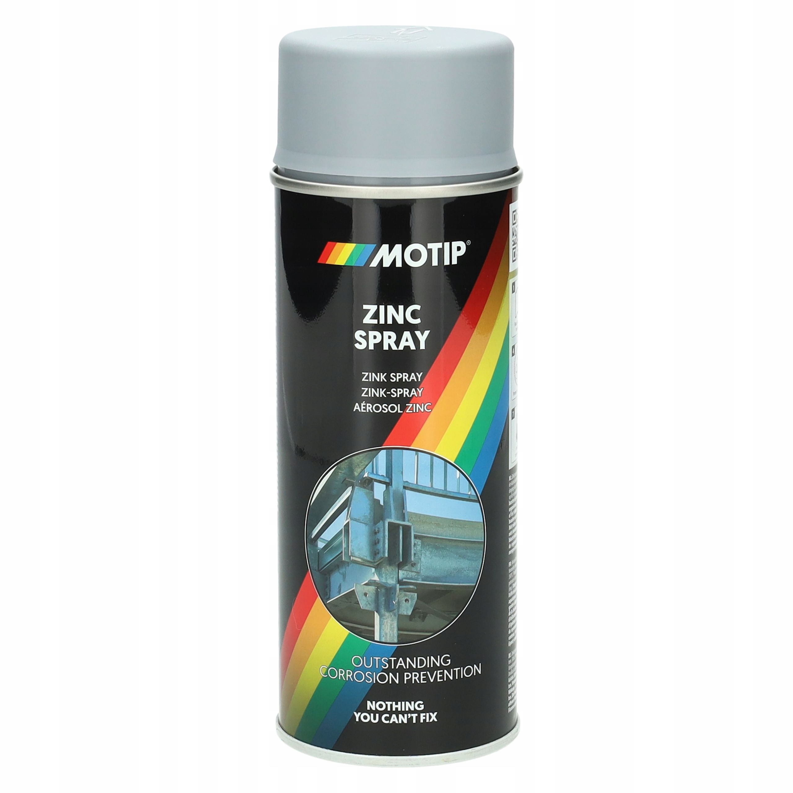 Motip 100% Cynk w sprayu lakier spray ocynk tłumik