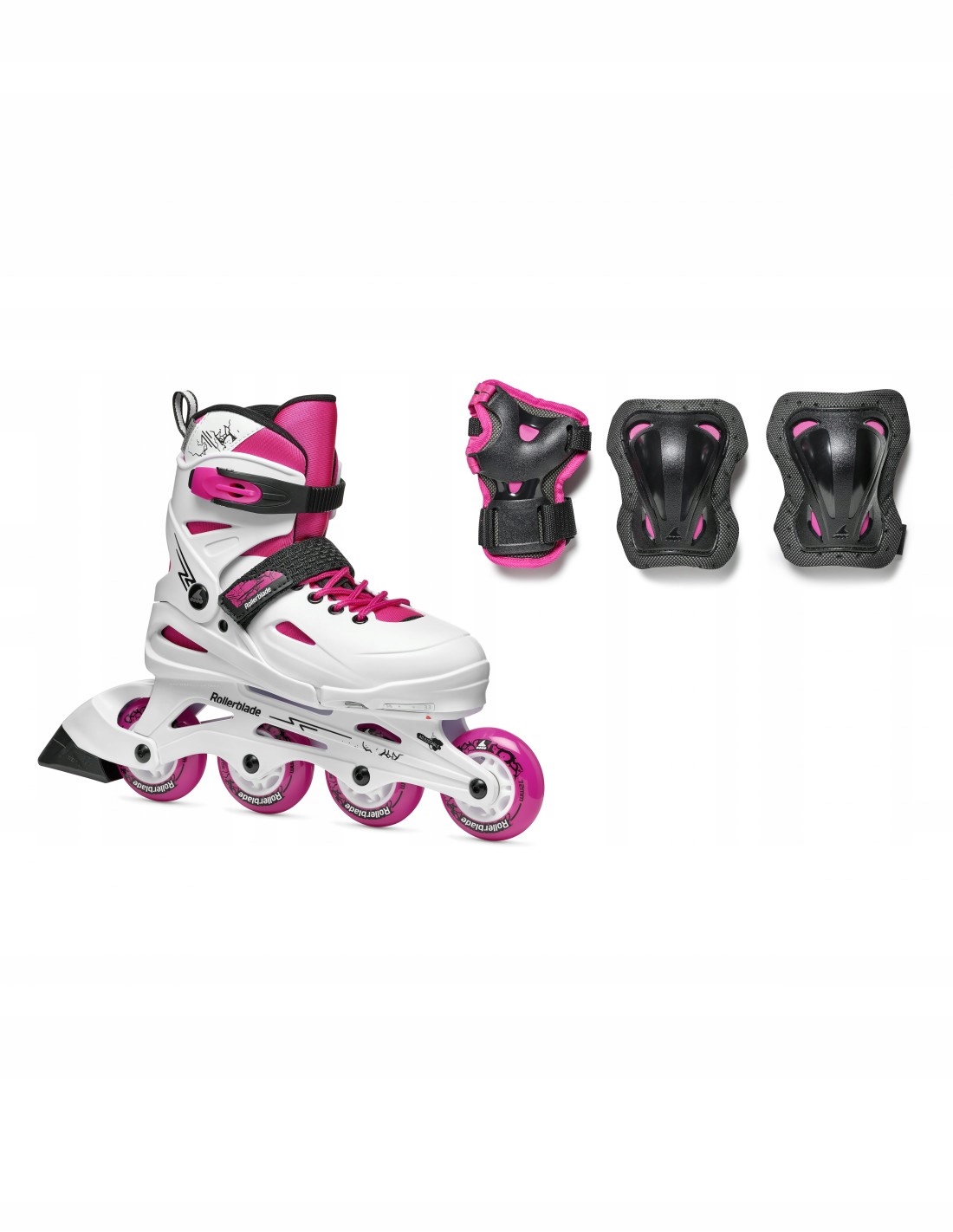 Nowe Piękne Rolki Rollerblade Jr FURY Combo 36-40 Rolki +Ochraniacze Leszno