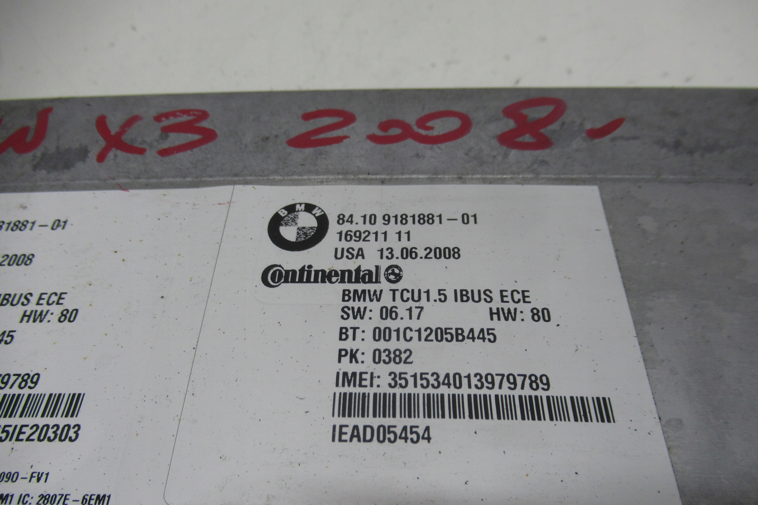 BMW E83 X3 module control unit BLUETOOTH 9181881
