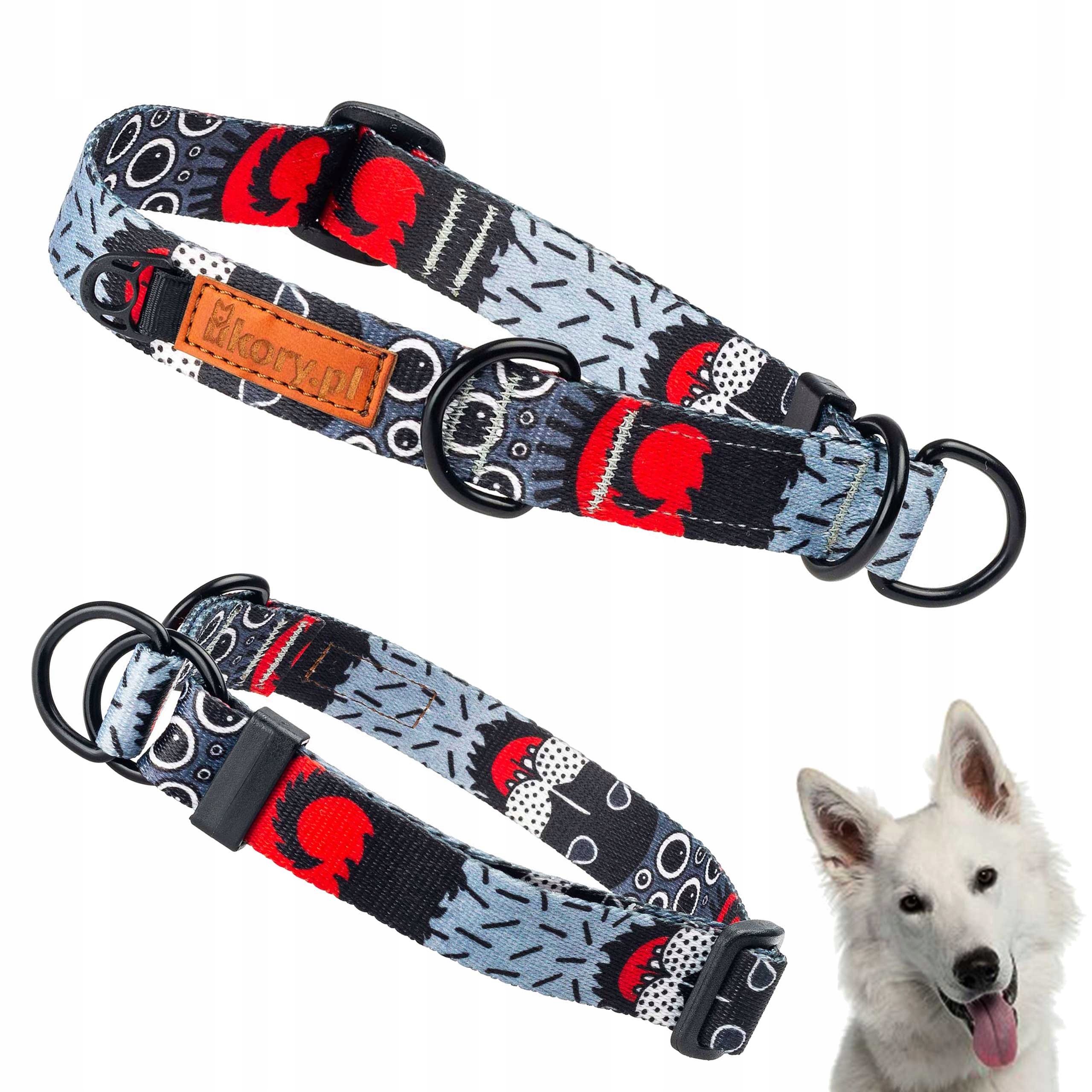

Obroża Półzaciskowa dla psa szer.30mm L/XL ukory