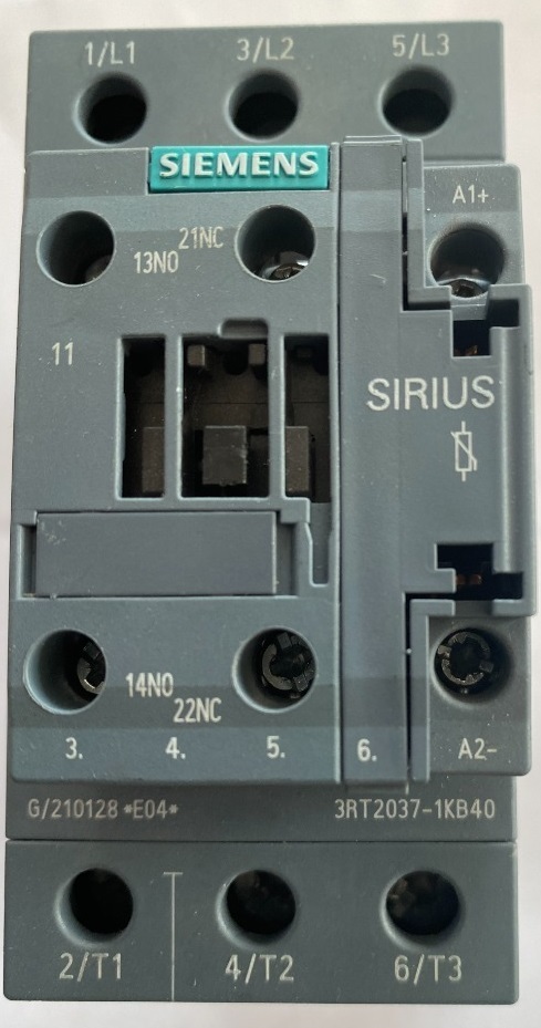 Stýkač 65A 30kW 3P 24VDC 3RT2037-1KB40 Siemens