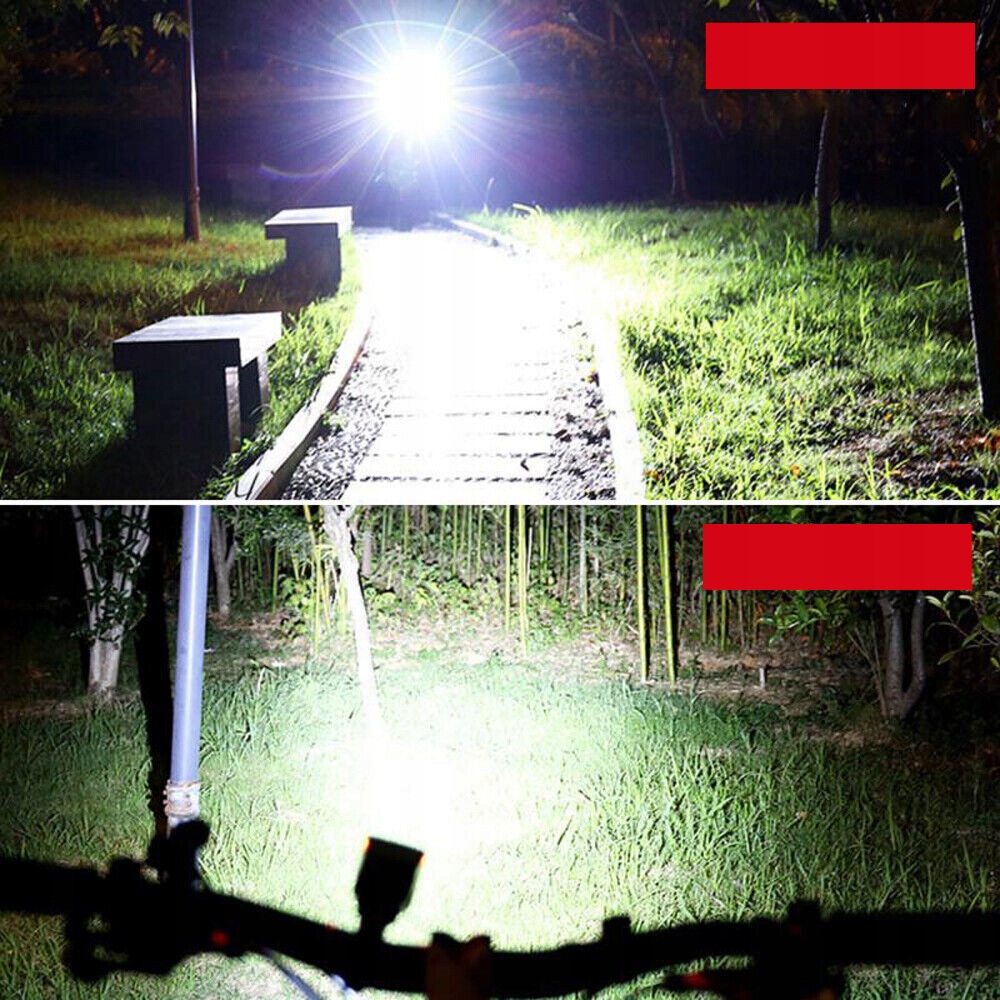 ZESTAW OŚWIETLENIA ROWEROWEGO LED, ŁADOWANIE SŁONECZNE, WODOODPORNA, 120DB Stan opakowania oryginalne