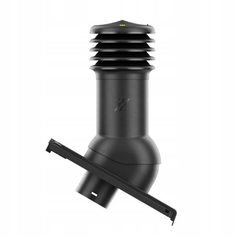 Ventilačný krb HiVent pre keramickú strešnú krytinu Koda fi 150 mm, čierny