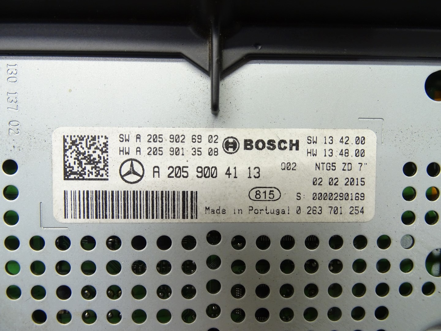 EKRAN bildschirm, der navigation MERCEDES C klasse W205 A2059004113