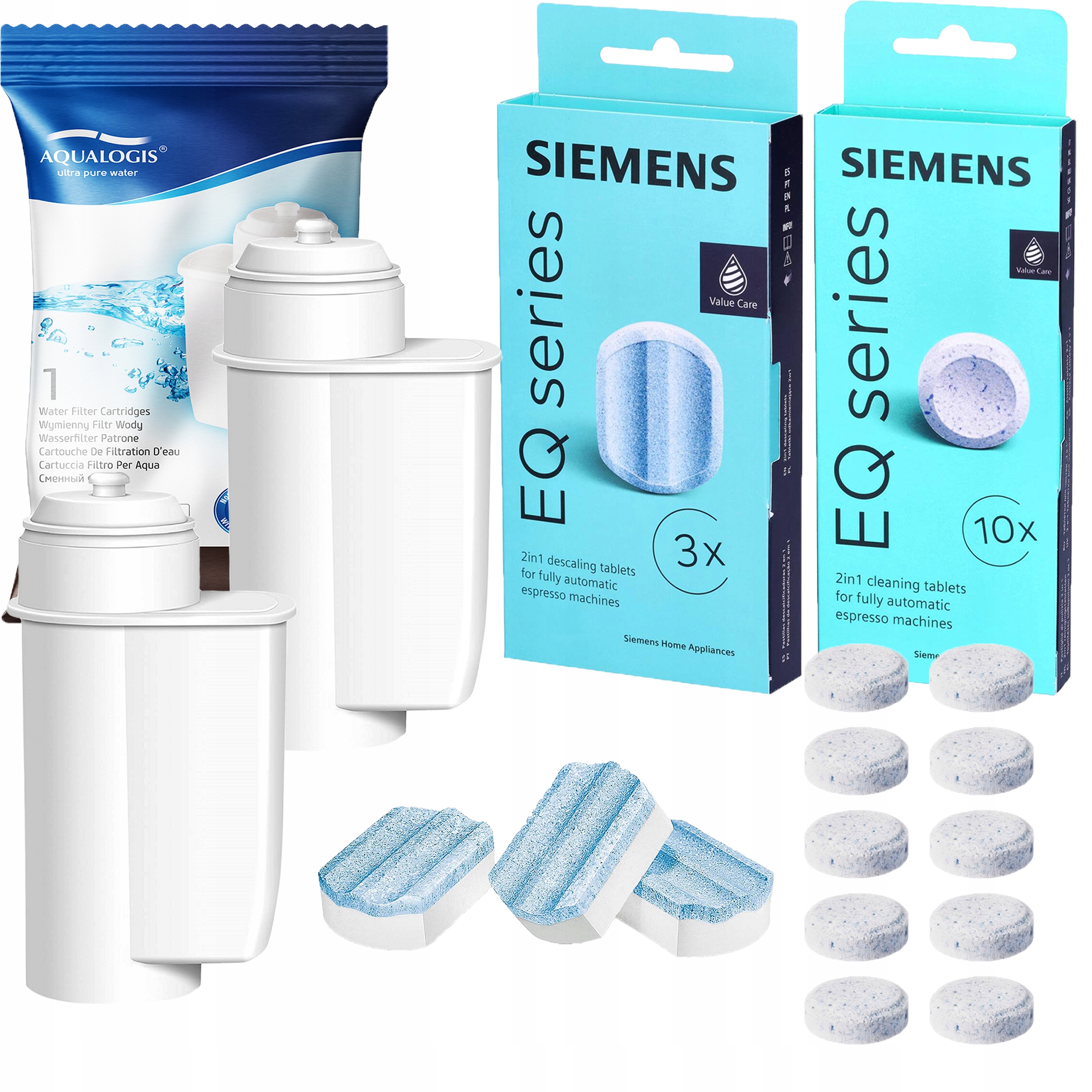 Levně Sada Siemens Tablety TZ80001+ Odvápňovač TZ80002 2xFiltr do kávovaru