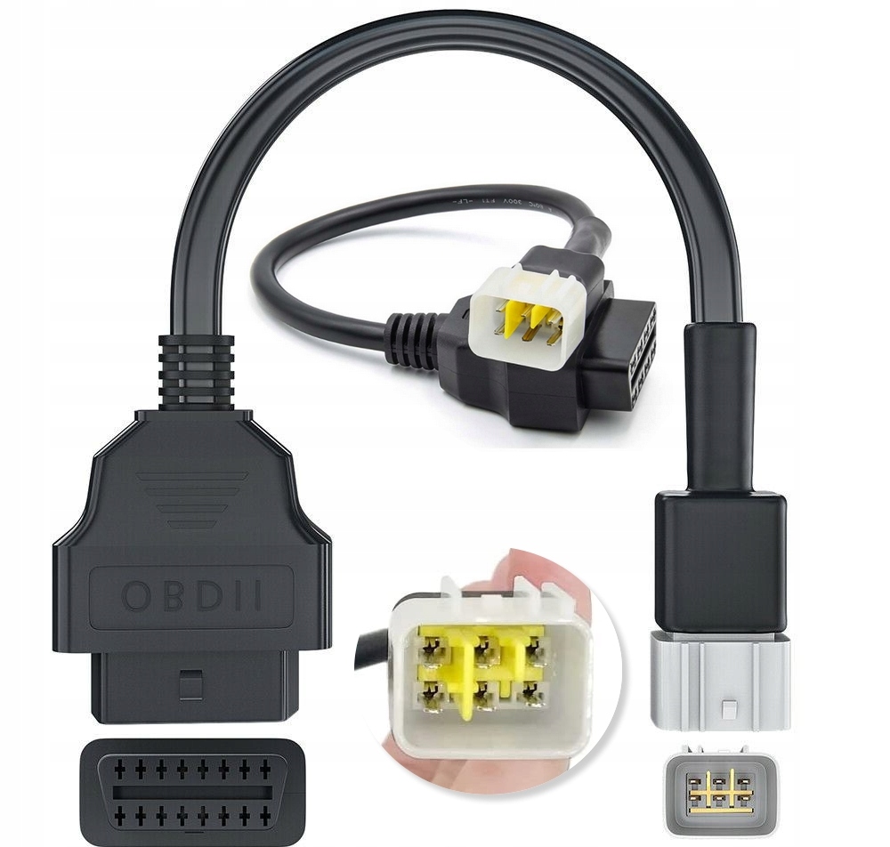 Przejściówka Adapter Kabel Do Motocykla Benelli 6 pin OBD2