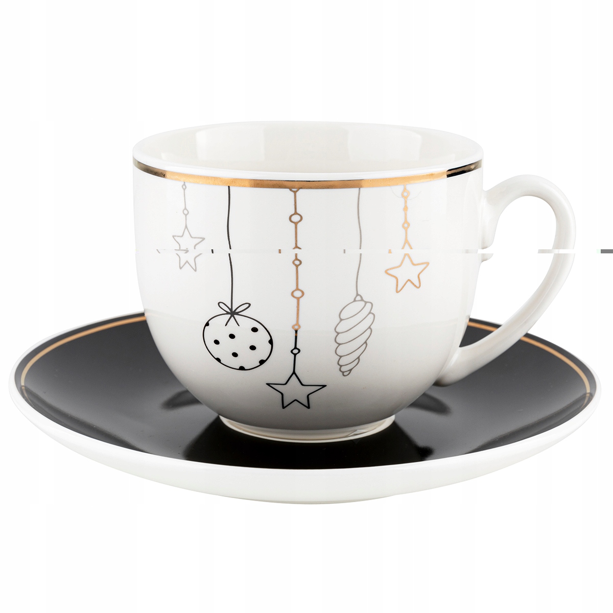 

Filiżanka ze spodkiem Florina Jingle Bells 240 ml