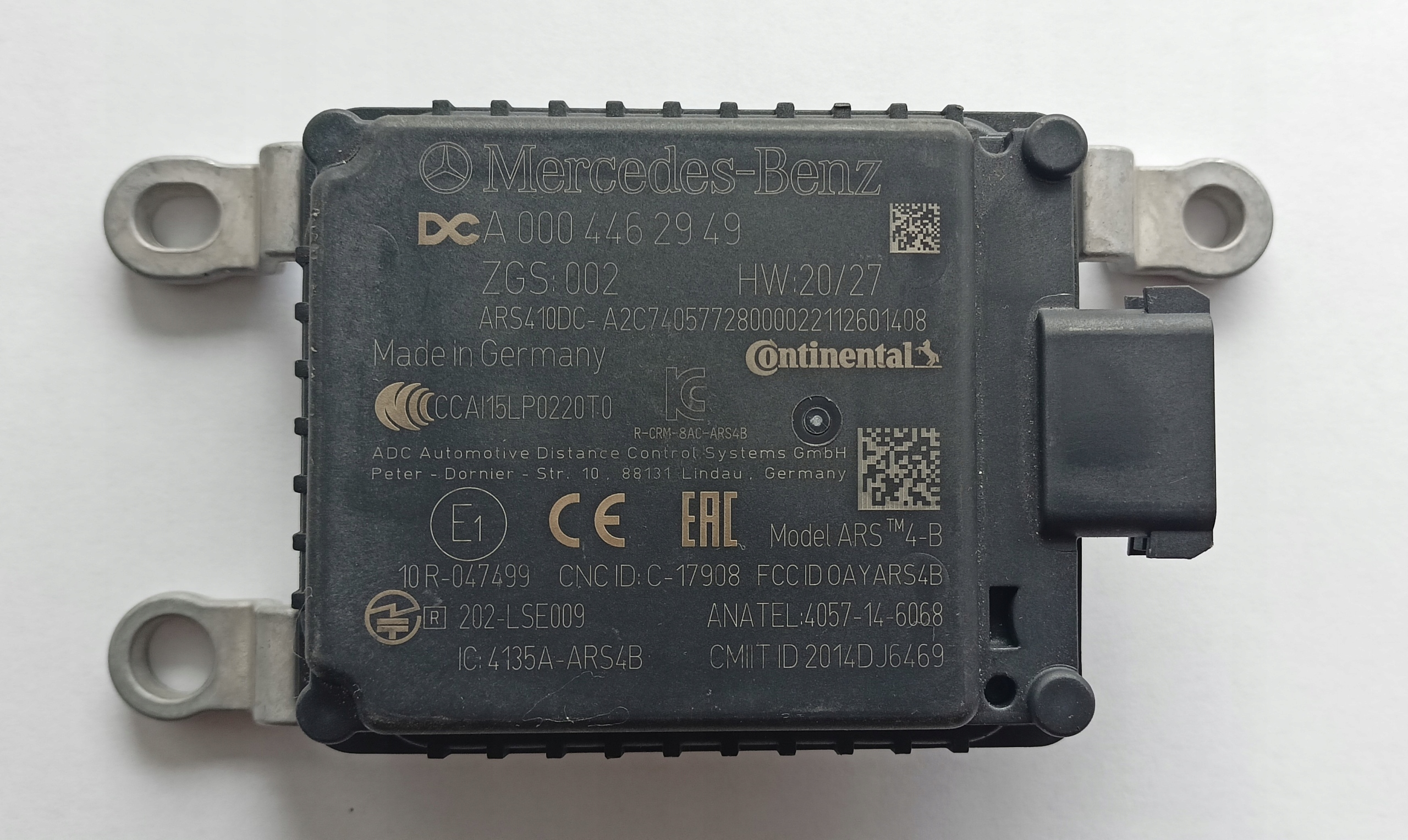 CZUJNIK ODLEGŁOŚCI RADAR MERCEDES A0004462949 ORYGINAŁ