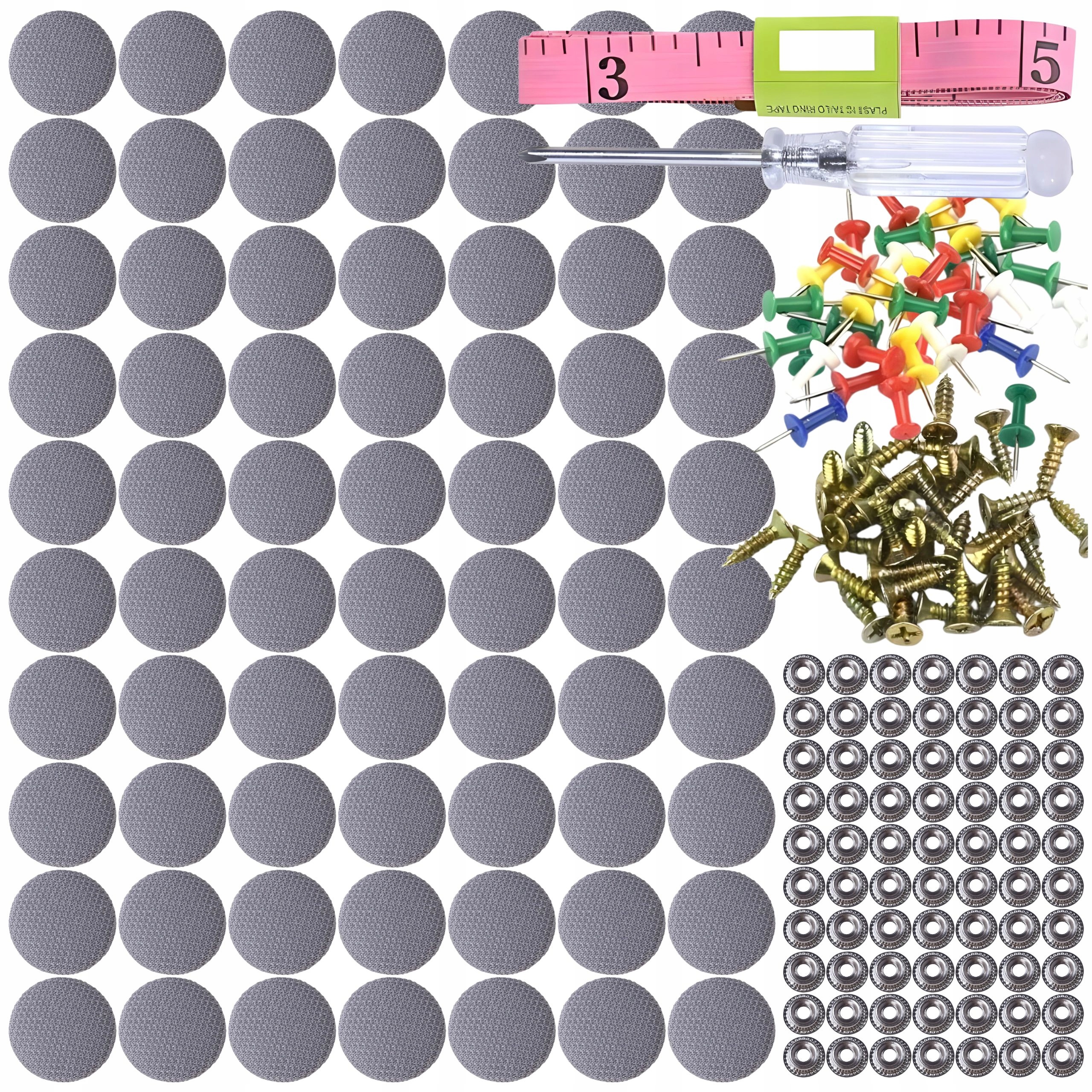 Zestaw Naprawczy Do Podsufitki Samochodowej Nity Pizezki Śrubokręt 70 El