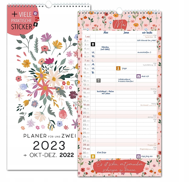 PLANER KALENDARZ 2023 PARTNERSKI NAKLEJKI 16x32,5 18 zł Allegro.pl