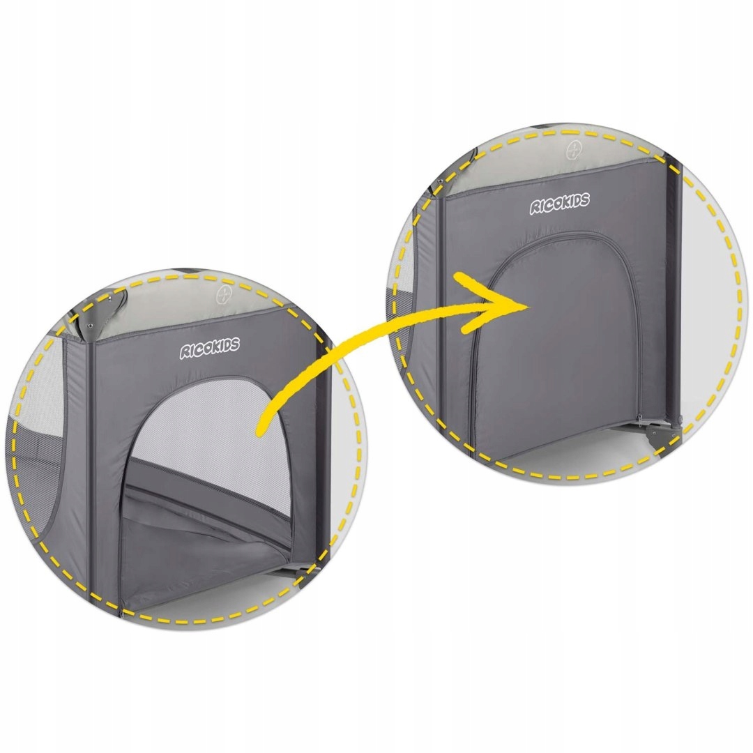 ŁÓŻECZKO TURYSTYCZNE SKŁADANE KOJEC RK-240 jasno szare Płeć chłopcy dziewczynki