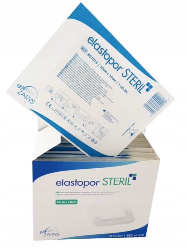 

Plaster Z Opatrunkiem 10X10 Opatrunek Jałowy 30SZT