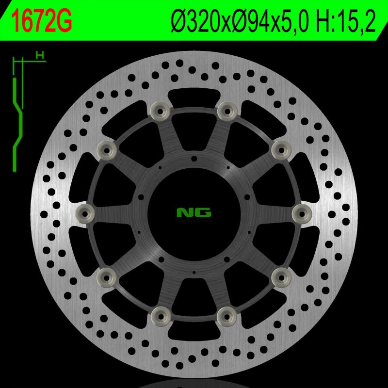 Predný Brzdový Kotúč Honda Cbr 1000RR 17-18 (hliníkový Stred)