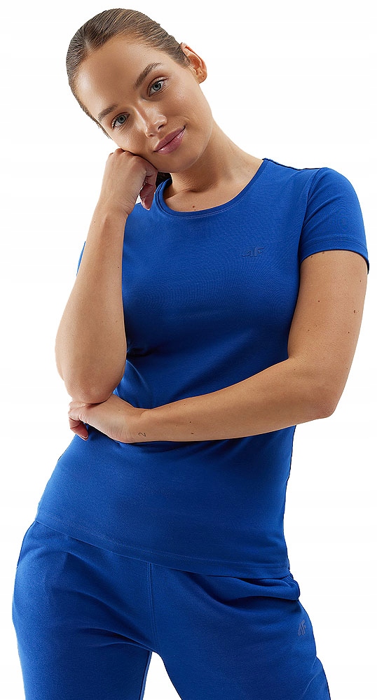 KOSZULKA DAMSKA 4F T-SHIRT BLUZKA BAWEŁNIANA r.L Marka 4F