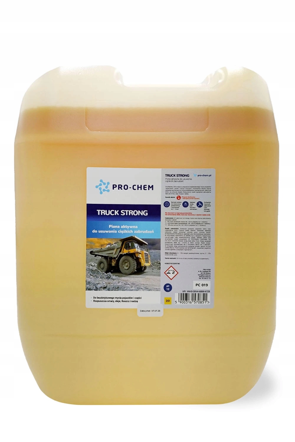 Truck Strong silnie stężony preparat do mycia najcięższych zabrudzeń 20 L