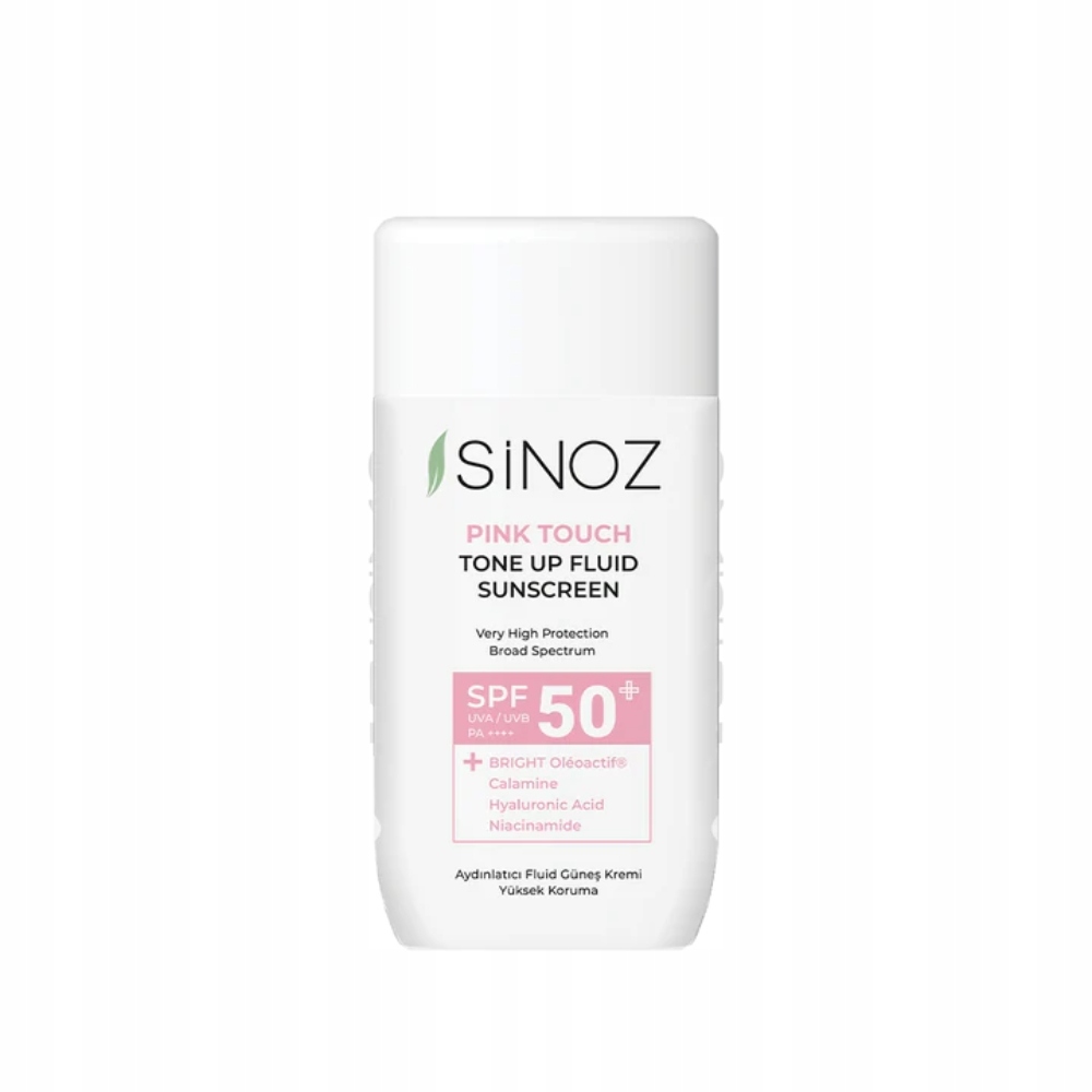 Sinoz Pink Touch Tone Up Fluid Sunscreen SPF50+ Pa++++, 50 ml