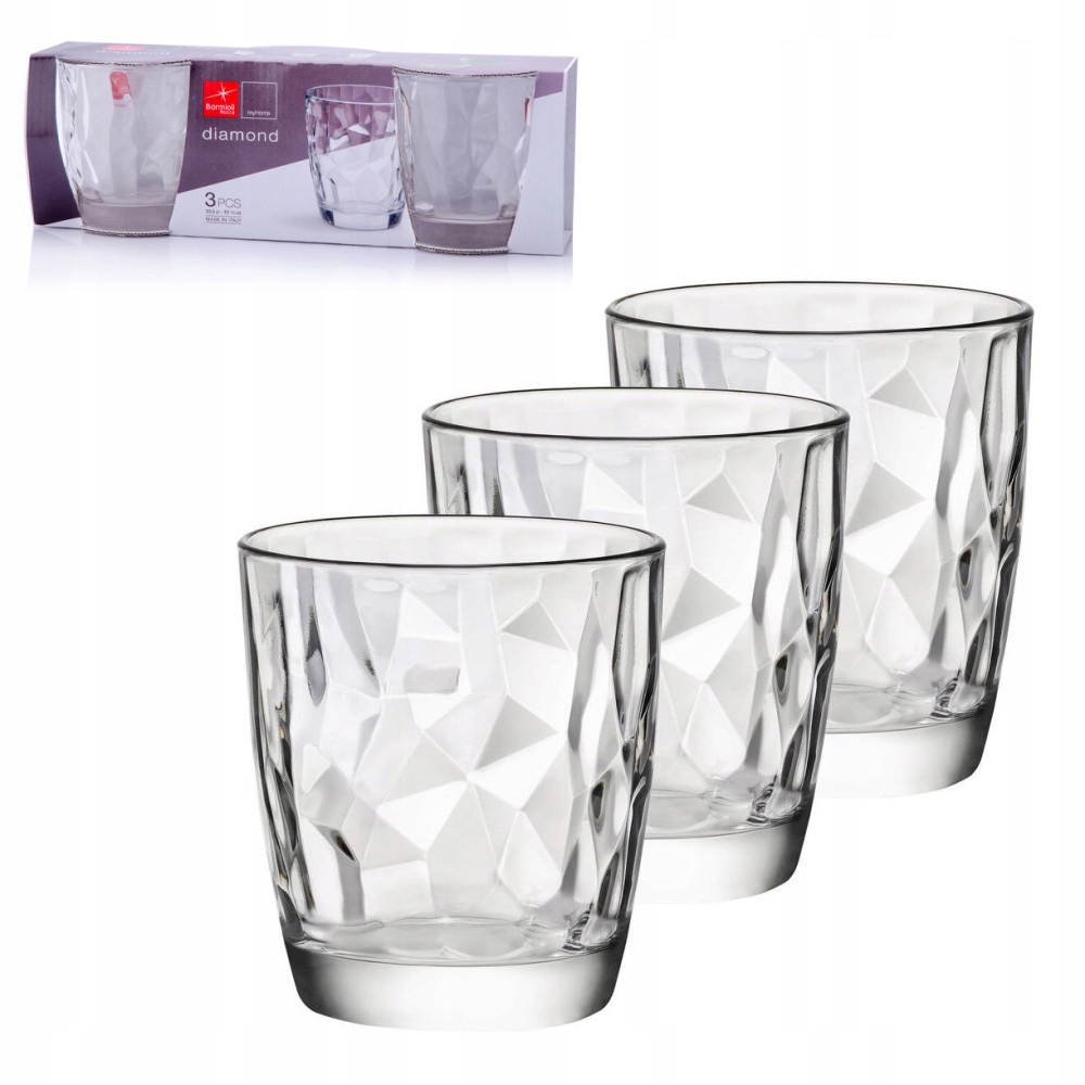 

Szklanki do whisky szklane Bormioli Rocco Diamond
