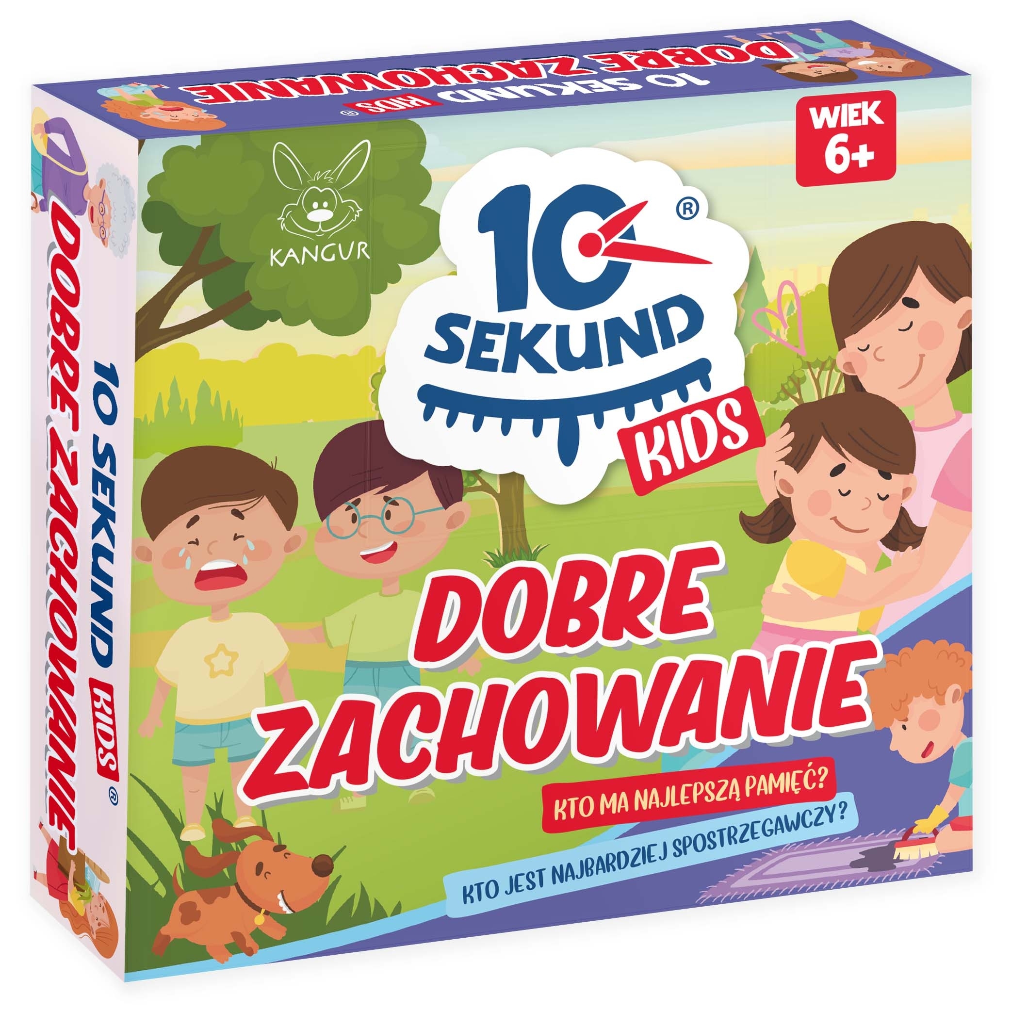 Gra planszowa 10 sekund Kids. Dobre zachowanie 6+ Kangur