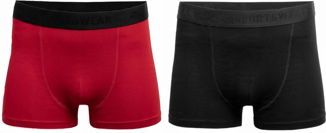 

Męskie Bokserki Bawełniane 4F BIM350 20S+62S XL