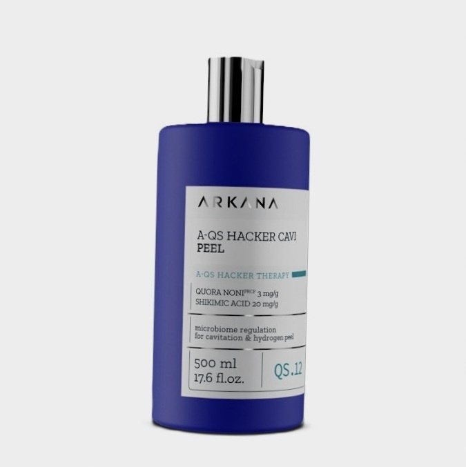 Arkana A-qs Hacker Cavi Peel, Płyn do Kawitacji, Oczyszcza Skórę, 500ml
