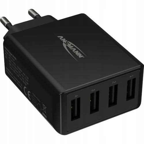 ANSMANN 4-Portowa Ładowarka USB 30W Szybkie Ładowanie Smart-IC — miniatura 2