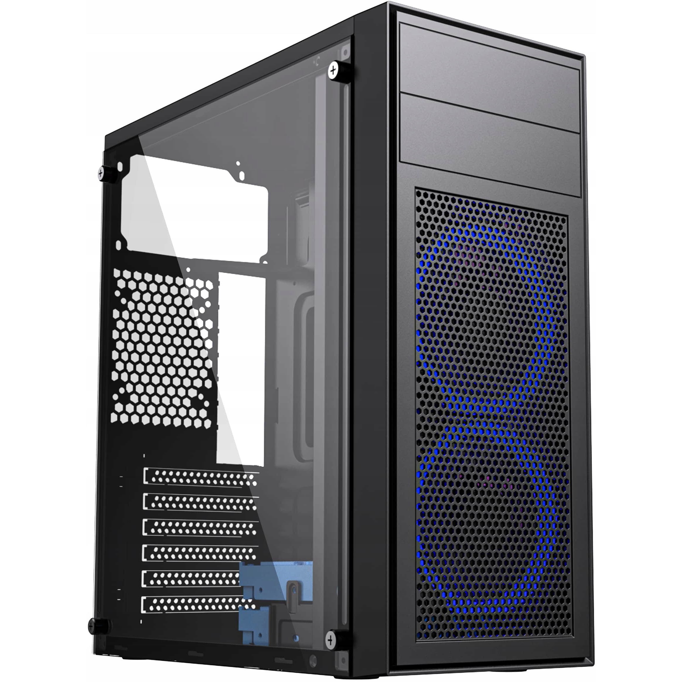 Počítačová Skříň počítačová skříň Led ventilátory Usb 3.0 sklo ATX/mATX