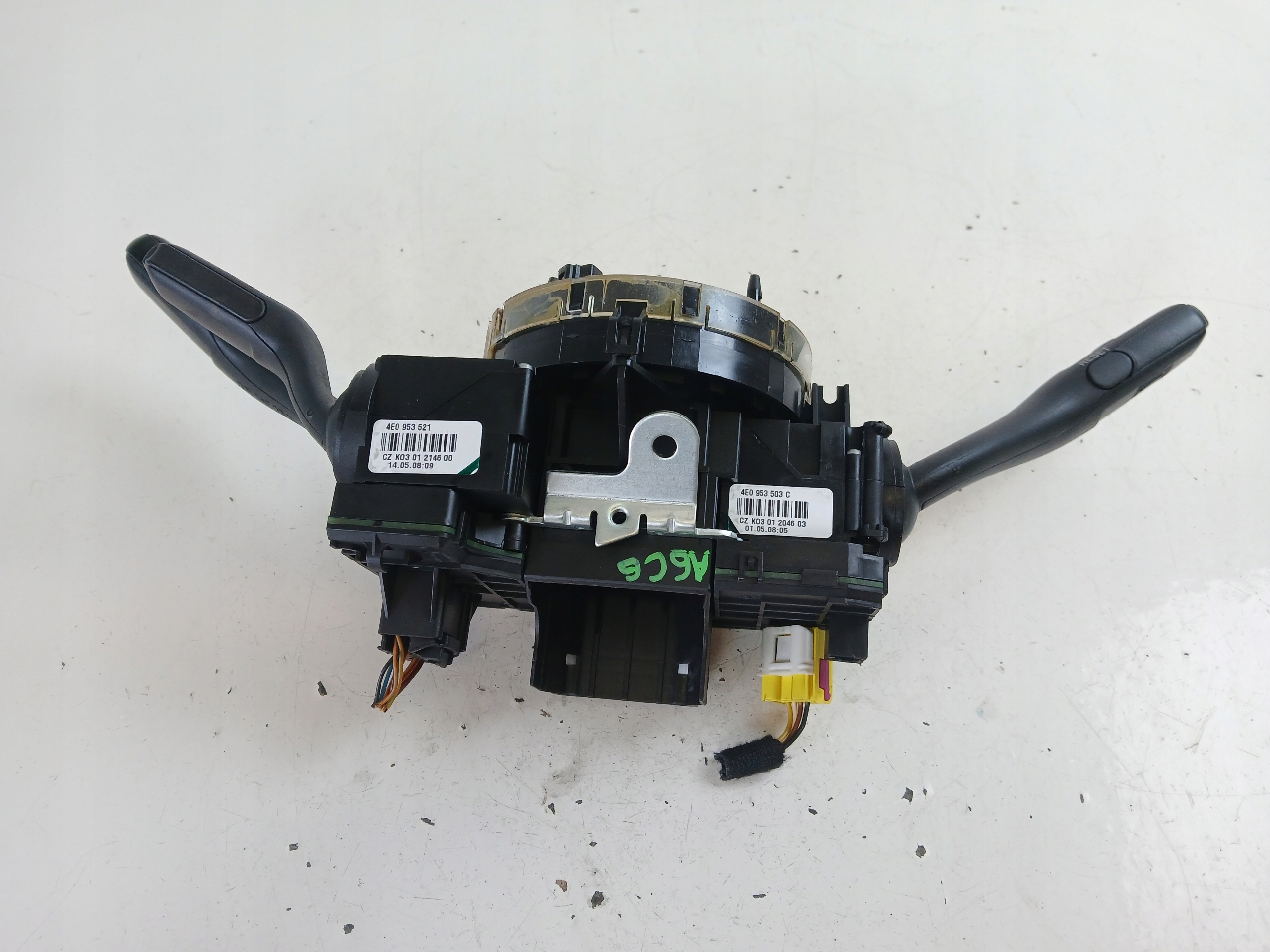 AUDI A6 C6 steering wheel levers and controls ring TEMPOMAT 4F0953549D 4E0953541A
