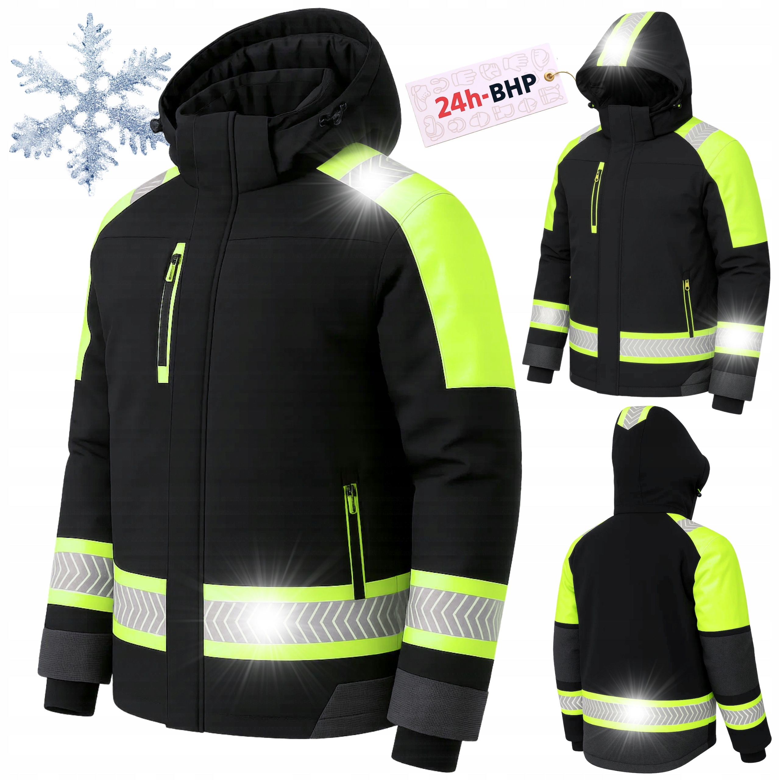 Zimní Zateplená Pracovní bunda Mikina Softshell Voděodolná A Teplá