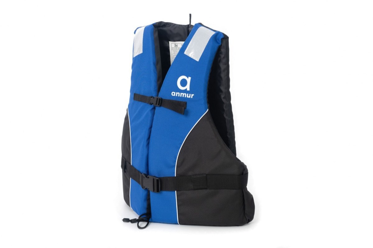 Kamizelka asekuracyjna kapok L niebiesko-czarna Marka Anmur