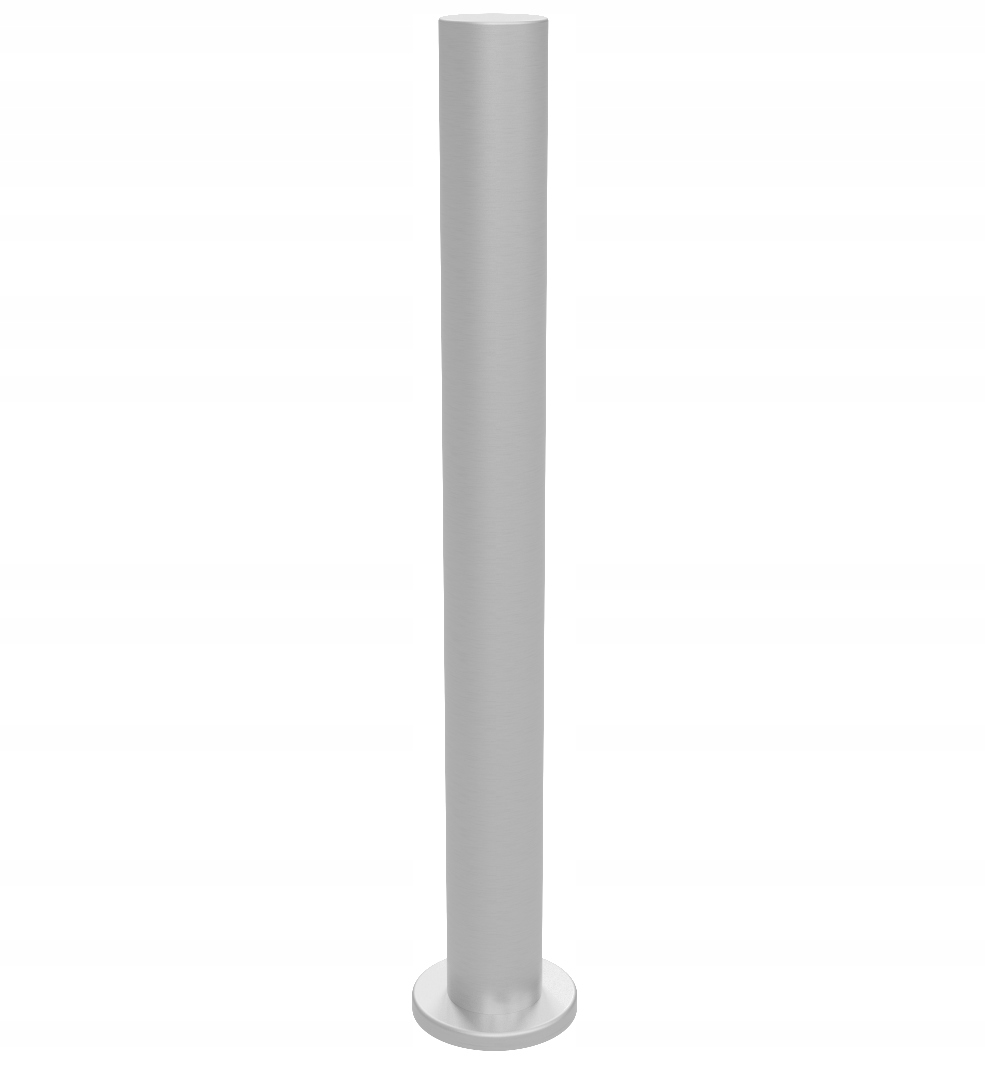 Parkovací sloupek z nerezové oceli 60,3 x 600 jednoduchý zámek přehrady