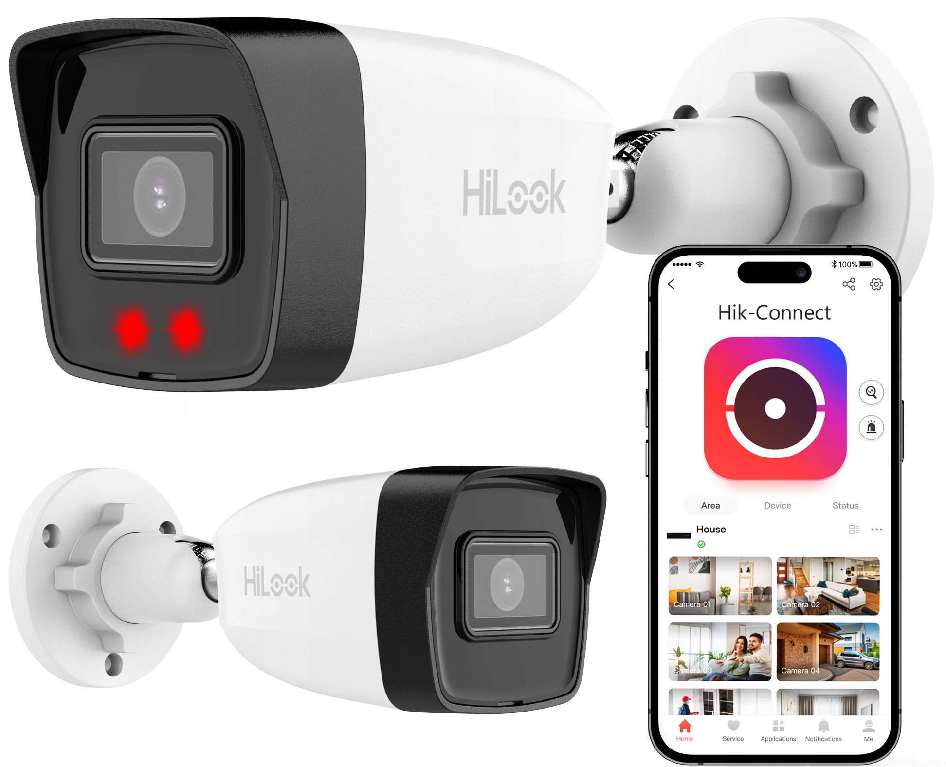 Kamera Ip 8MPx 4K Hilook Hikvision 2,8mm PoE IPC-B180H(C) Zewnętrzna