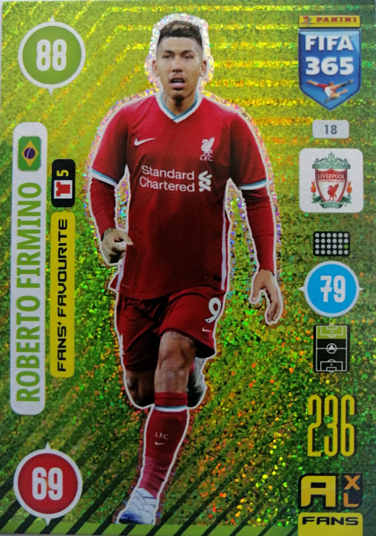 FIFA 365 2021 FANS FAVOURITE 18 ROBERTO FIRMINO